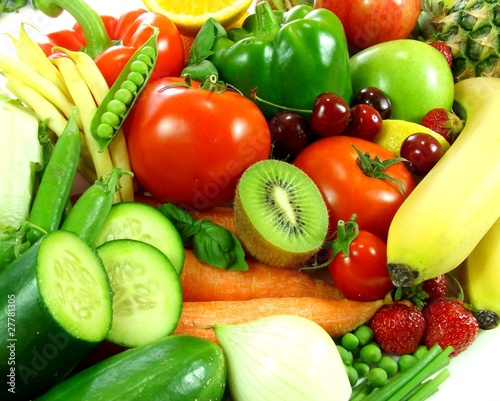 Photo: Variety of fresh fruit and vegetables Variety of fresh fruit and vegetables