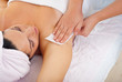 Waxing armpit
