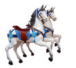 Two Merry Go Round Horses