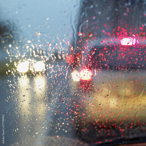 Photo: car in the rain car in the rain