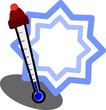 Vektor: winter thermometer winter thermometer