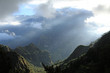 relief du cirque de Cilaos sous les rayons du soleil, Réunion relief du cirque de Cilaos sous les rayons du soleil, Réunion