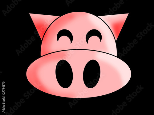 cartoon pigs face