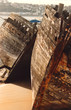 Detail Schiffswracks am Hafen, Bretagne Detail Schiffswracks am Hafen, Bretagne