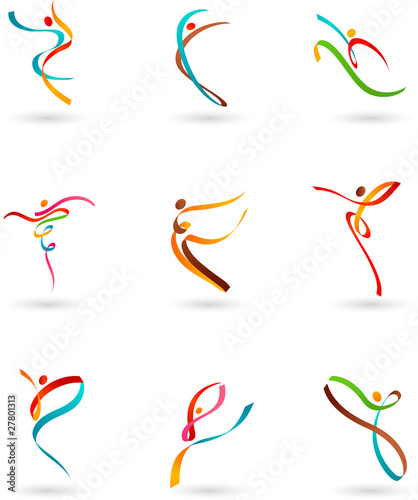 Illustration : Dancing figures - 3 Dancing figures - 3
