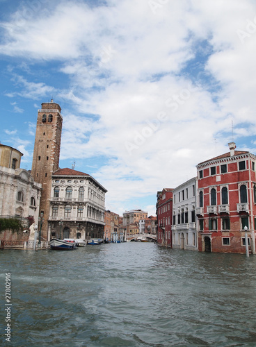 Photo: Venice 's Grand Canal with Cloud and sky Venice 's Grand Canal with Cloud and sky