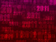 Red and pink 2011 background