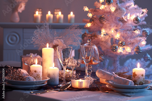 Photo: Place setting for Christmas Place setting for Christmas