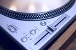 DJ turntable close-up