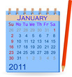 calendar 2011. January