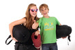 Teens gehen campen