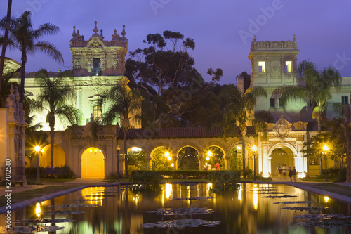 Photo: Balboa Park at dusk, San Diego Balboa Park at dusk, San Diego