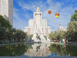 The Satue at the Spain Square in Madrid The Satue at the Spain Square in Madrid
