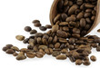 grains de café torréfié