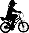 girl and bicycle