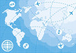 Navigator radar for plane and aircraft vector