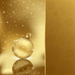 Elegant christmas background with golden ball Elegant christmas background with golden ball