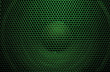Bright green audio speaker