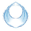 Illustration: abstract shape water splash abstract shape water splash