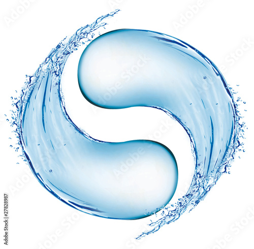 Illustration: Water ying yang Water ying yang