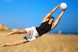 Photo: Young man playing soccer Young man playing soccer