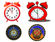 various clocks and astronomical clocks