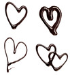 chocolate syrup leaking heart shape love sweet food