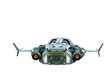 spaceship in flying away from here white background spaceship in flying away from here white background
