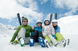 Family ski team