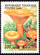 Togo Post Stamp Saffron Milk Cap Mushroom Lactarius Deliciosus