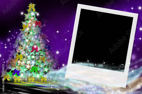 Ilustración: chritmas marco fotografia instantanea chritmas marco fotografia instantanea