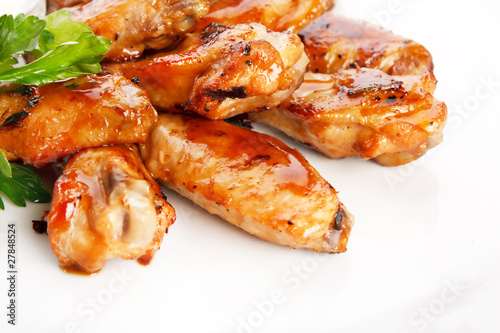 Photo: Chicken wings with sauce Chicken wings with sauce
