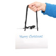 Gift bag with merry christmas