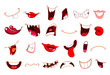 Cartoon mouths