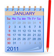 calendar 2011. January