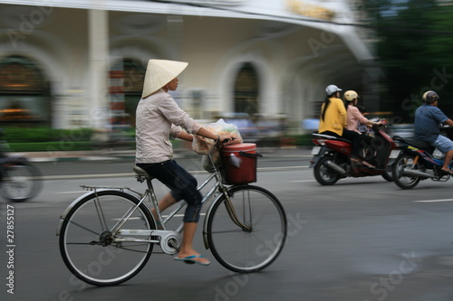 Photo: Vietnam Woman Cycling Vietnam Woman Cycling