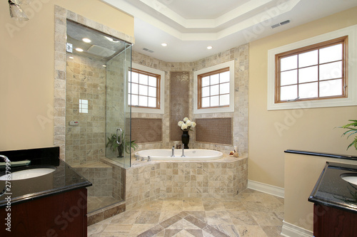 Photo: Master bath in new construction home Master bath in new construction home