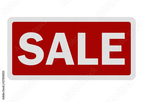 Illustration: Photo realistic ' sale' sign, isolated on white Photo realistic ' sale' sign, isolated on white