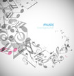 Abstract background with tunes. Abstract background with tunes.