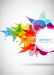abstract colored background with circles.