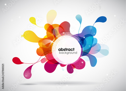 abstract colored background with circles.