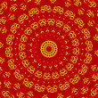 Aum Shanti Mandala - Rot Gold