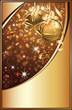 Golden Christmas card, vector illustration Golden Christmas card, vector illustration