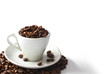 cup full of coffee beans cup full of coffee beans