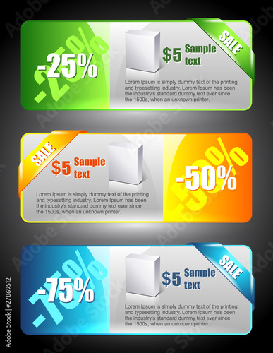 Vector: Sale banners Sale banners