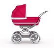 Baby Carriage on white background