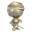 Golden robot - soldier with gun and grenades