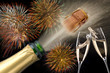 Neujahr Champagner Sekt