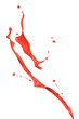 splashing red paint