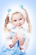 girl with snowflake